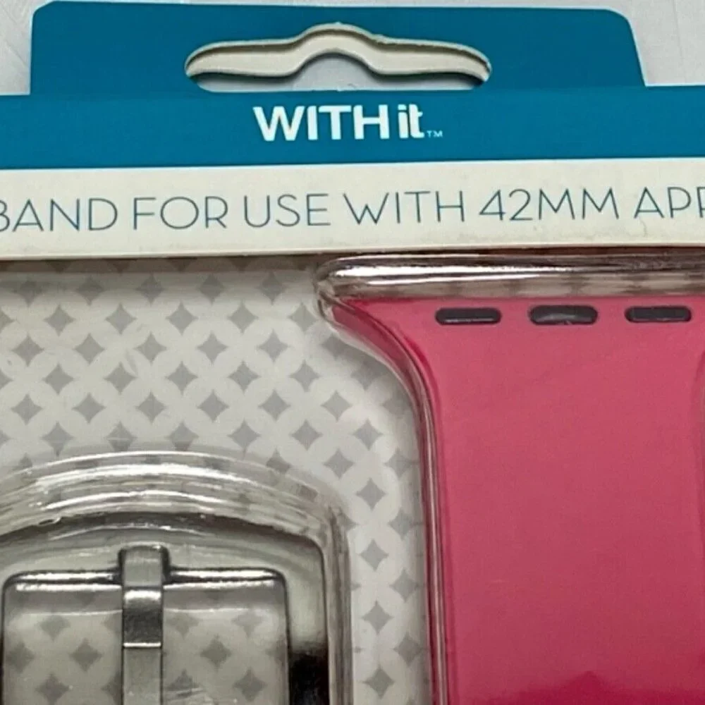 2016 With It • Pink Designer Watch Band Track • It For Use With 42MM Apple Watch